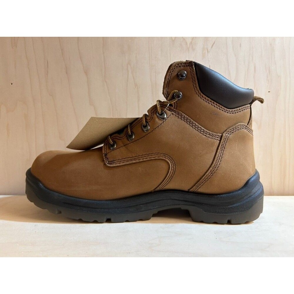 Red Wing King Toe Men's 6-inch Waterproof Soft Toe Boot US 11 D Brown Leather